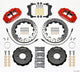 Wilwood Narrow Superlite 6R Front Hat Kit 12.88in Drill Red 06-12 Volkswagen GTI w/ Lines - Mammoth Racing -