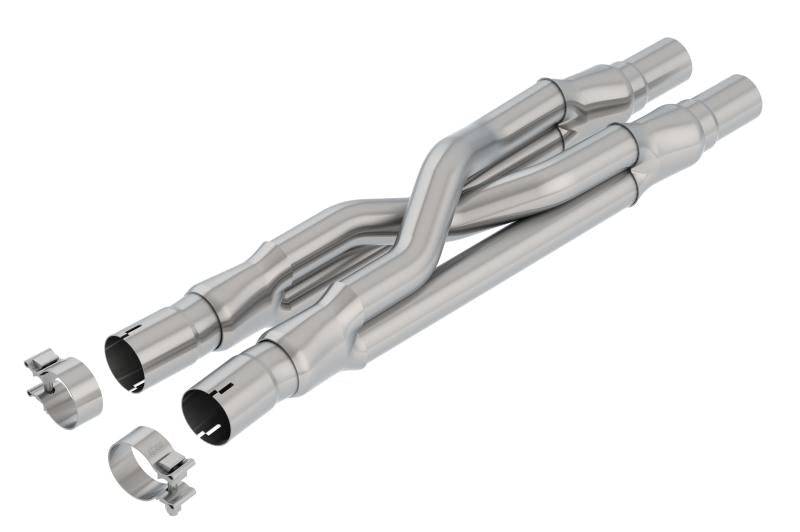 Borla 15-18 Ford Mustang GT 5.0L AT/MT RWD 2.5in Resonator Delete X-Pipe - Mammoth Racing -