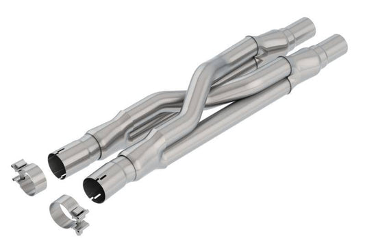 Borla 15-18 Ford Mustang GT 5.0L AT/MT RWD 2.5in Resonator Delete X-Pipe - Mammoth Racing -