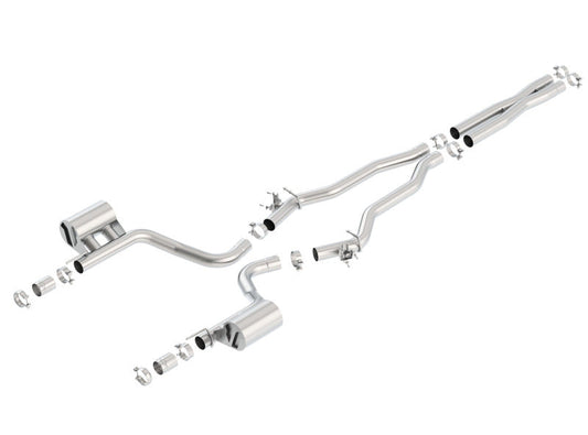 Borla 15-16 Dodge Charger Hellcat 6.2L V8 ATAK Catback Exhaust w/ Valves No Tips Factory Valance - My Store