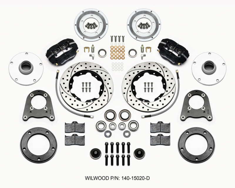 Wilwood Forged Dynalite-M Front Kit 10.75in Drilled 1950-1955 Mg-td/tf - My Store