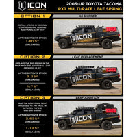 Icon 2005+ Toyota Tacoma Multi Rate RXT Leaf Pack w/Add In Leaf - Mammoth Racing -