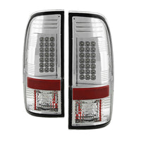Spyder Ford Super Duty 08-15 LED Tail Lights Chrome ALT-YD-FS07-LED-C - Mammoth Racing -