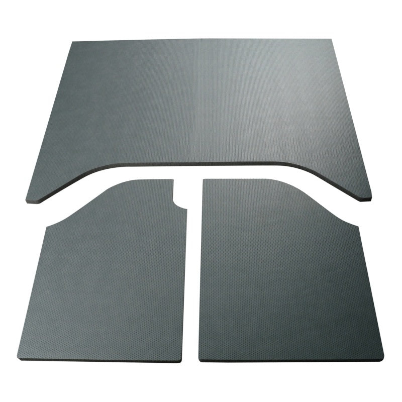 DEI 07-10 Jeep Wrangler JK 2-Door Leather Look Headliner Gray 3 Piece - Mammoth Racing -