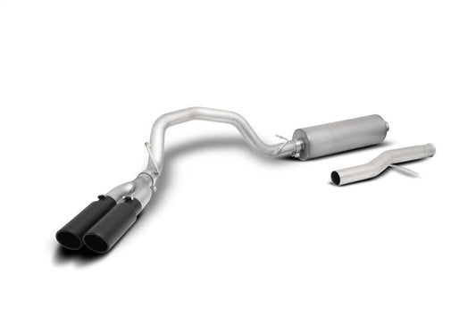 Gibson 21-22 Chevy Suburban 5.3l 3in Cat-Back Dual Sport Exhaust System Stainless - Black Elite - Mammoth Racing -