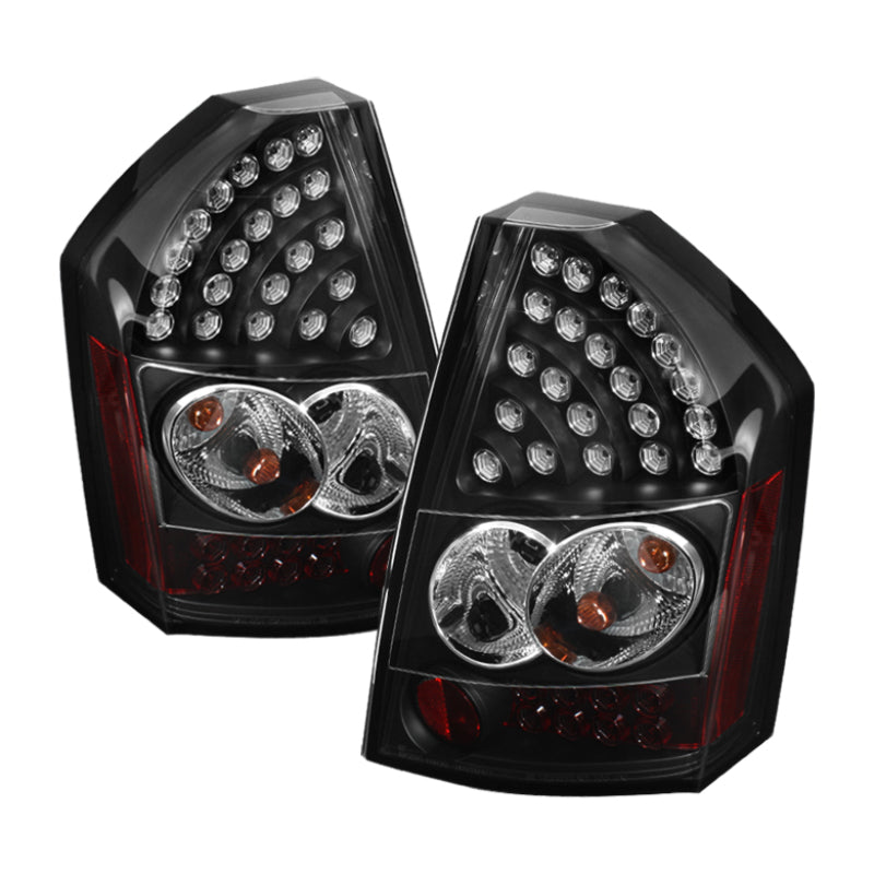 Spyder Chrysler 300C 08-10 LED Tail Lights Black ALT-YD-C308-LED-BK - Mammoth Racing -