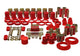 Energy Suspension 78-87 Oldsmobile Cutlass/442/F-85/Europa Red Hyper-flex Master Bushing Set - Mammoth Racing -