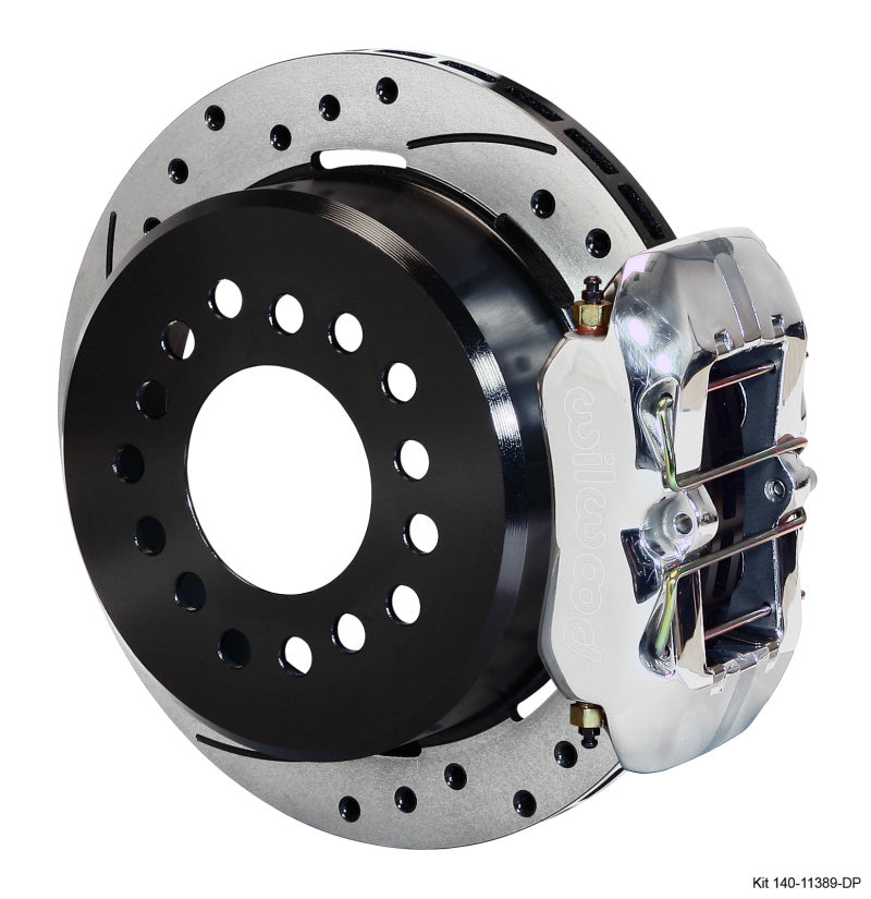 Wilwood Dynapro Low-Profile 11.00in P-Brake Kit Drill-Pol New Big Ford 2.50in Offset - Mammoth Racing -