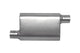 Gibson CFT Superflow Offset/Offset Oval Muffler - 4x9x13in/2.5in Inlet/2.5in Outlet - Stainless - Mammoth Racing -