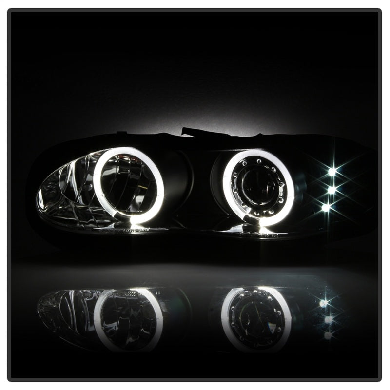 Spyder Chevy Camaro 98-02 Projector Headlights LED Halo LED Blk - Low H1 PRO-YD-CCAM98-HL-BK - Mammoth Racing -