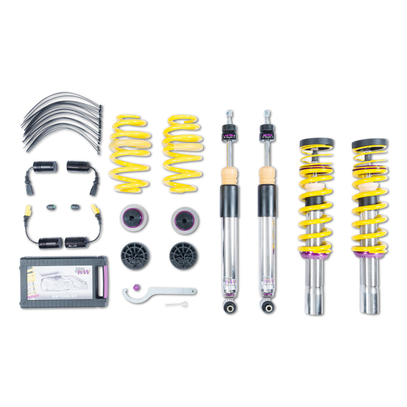 KW Coilover Kit V3 2017+ Audi A4 (B9) Sedan w/ Electronic Dampers - Mammoth Racing -