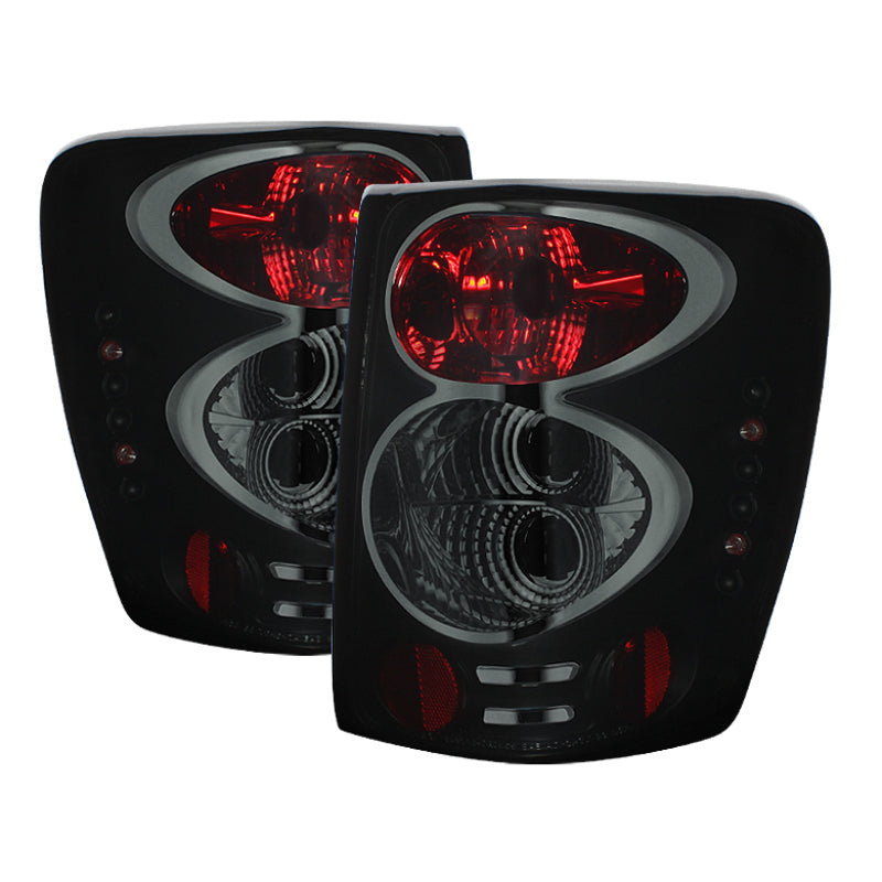Spyder Jeep Grand Cherokee 99-04 Euro Style Tail Lights Black Smoke ALT-YD-JGC99-BSM - Mammoth Racing -