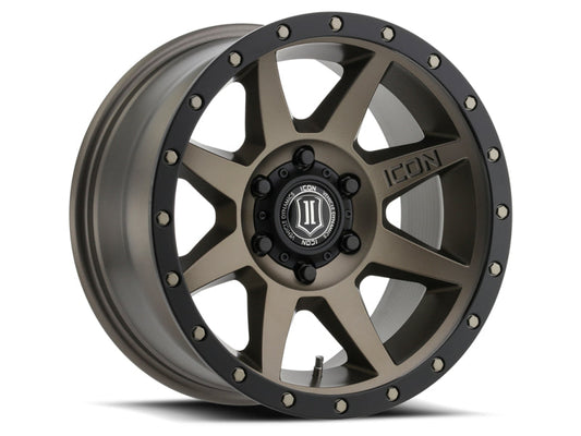 Icon Rebound 18x9 5x5 -12mm Offset 4.5in BS 71.5mm Bore Bronze Wheel - Mammoth Racing -