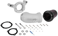 K&N 01-17 Harley Davidson Softail / Dyna FI Performance Air Intake System Silver - Mammoth Racing -