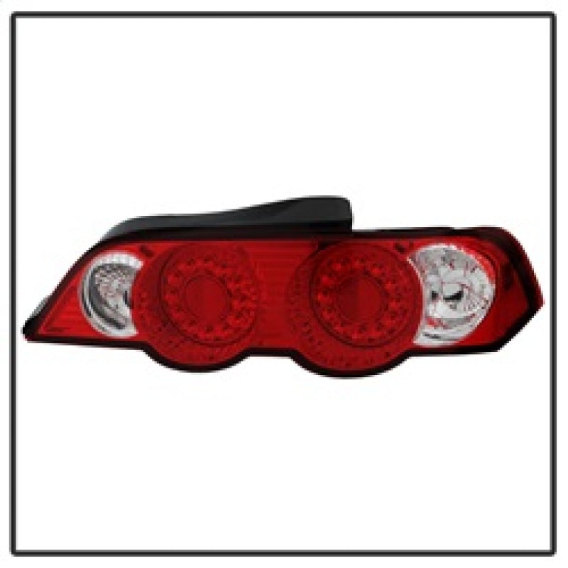 Spyder Acura RSX 02-04 LED Tail Lights Red Clear ALT-YD-ARSX02-LED-RC - Mammoth Racing -