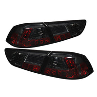 Spyder Mitsubishi Lancer/Evolution X 08-14 LED Tail Lights Smke ALT-YD-MITEVO1008-LED-SM - Mammoth Racing -