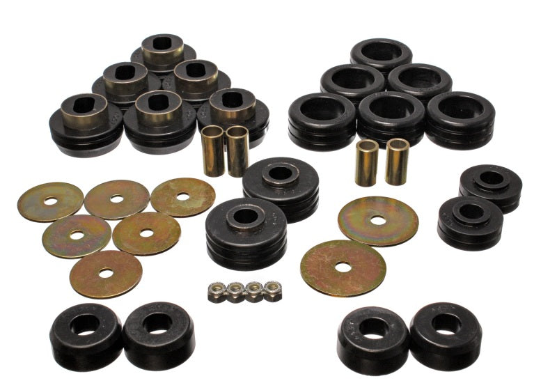 Energy Suspension 92-97 GM Denali XL/Blazer/Yukon XL 4WD Black Body Mount Set - Mammoth Racing -