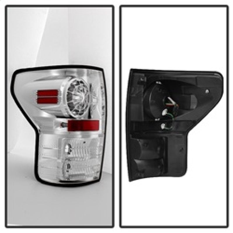 Spyder Toyota Tundra 07-13 LED Tail lights Chrome ALT-YD-TTU07-LED-C - Mammoth Racing -