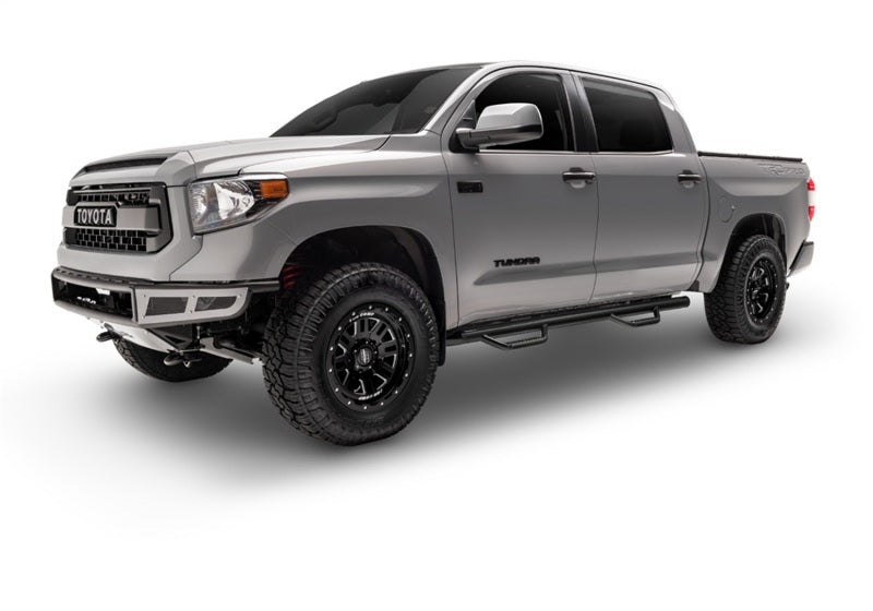 N-Fab Nerf Step 11-14 Chevy-GMC 2500/3500 Crew Cab 6.5ft Bed - Gloss Black - W2W - 3in - Mammoth Racing -