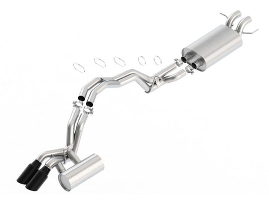 Borla 2018 Lincoln Navigator 3.5L A/T 2WD/4WD Touring 2.5in Catback Exhaust w/Black Chrome Tips - My Store