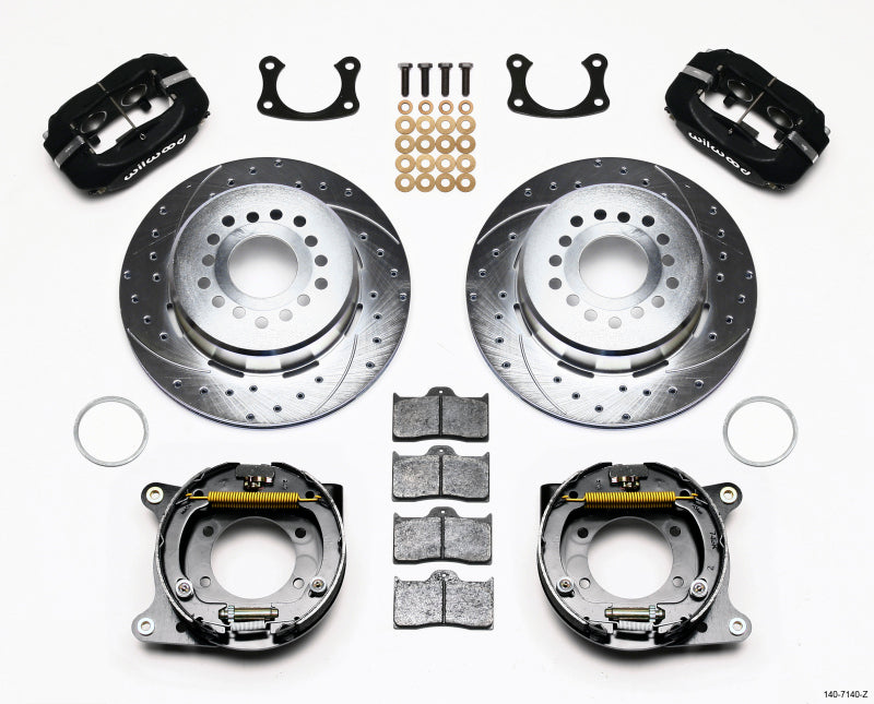 Wilwood Forged Dynalite P/S Park Brake Kit Drill-Zinc New Big Ford 2.50in Offset - My Store