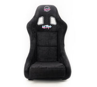 NRG FRP Bucket Seat ULTRA Edition - Medium (Black Alcantara/Gold Glitter Back) - My Store