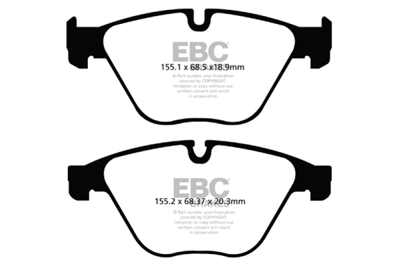 EBC 10+ BMW 535i 3.0 Turbo (F10) Redstuff Front Brake Pads - My Store