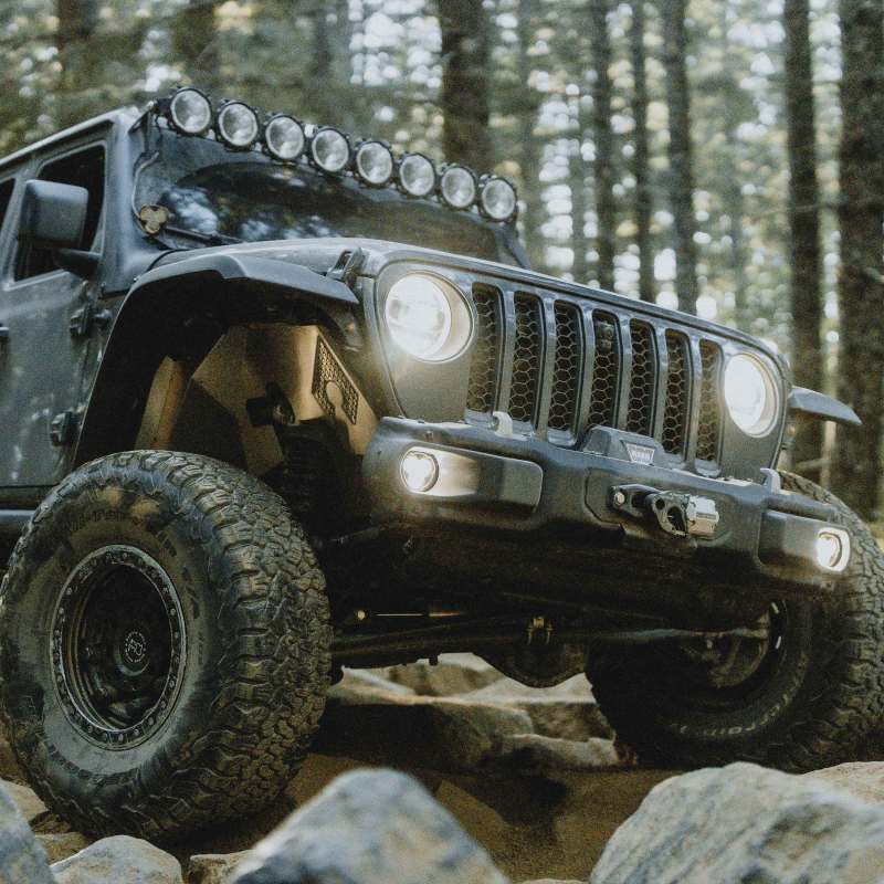 KC HiLiTES Flex ERA 3 Dual Mode SAE Fog Lights - 2-Light Master Kit for Jeep Jk/jl/jt Steel Bumpers - Mammoth Racing -