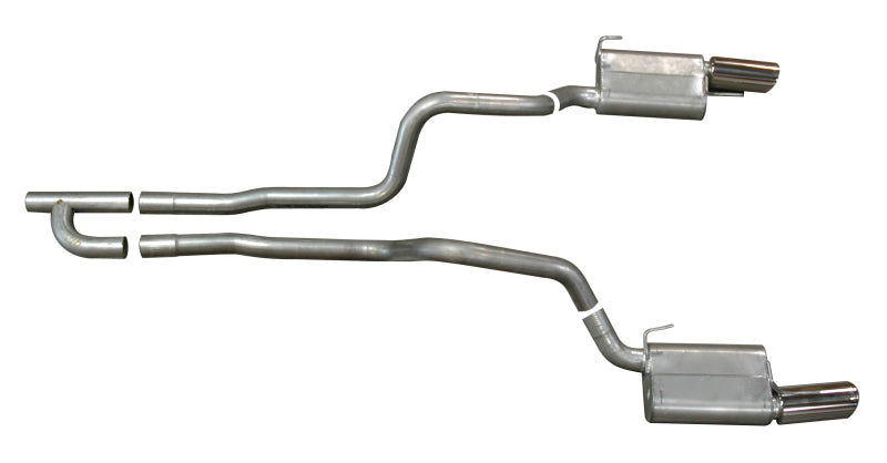 Gibson 05-10 Ford Mustang Base 4.0l 2.5in Cat-Back Dual Exhaust - Aluminized - Mammoth Racing -