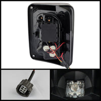 Spyder Jeep Wrangler 07-15 LED Tail Lights Black ALT-YD-JWA07-LED-BK - Mammoth Racing -