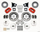 Wilwood Forged Dynalite Front Kit 11.00in Drill-Red AMC 71-76 OE Disc w/o Bendix Brakes - Mammoth Racing -