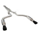 Kooks 2015+ Dodge Charger Hellcat 3in OEM Style Cat-Back Exhaust System 4in Black Slash Cut Tips - Mammoth Racing -