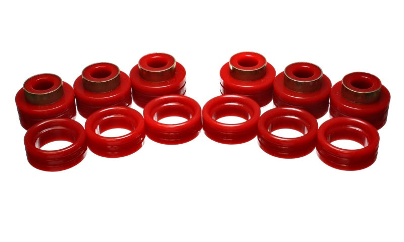 Energy Suspension 94-01 Dodge Ram 1500 / 94-02 Ram 2500/3500 Red Body (Cab) Mount Set - Mammoth Racing -