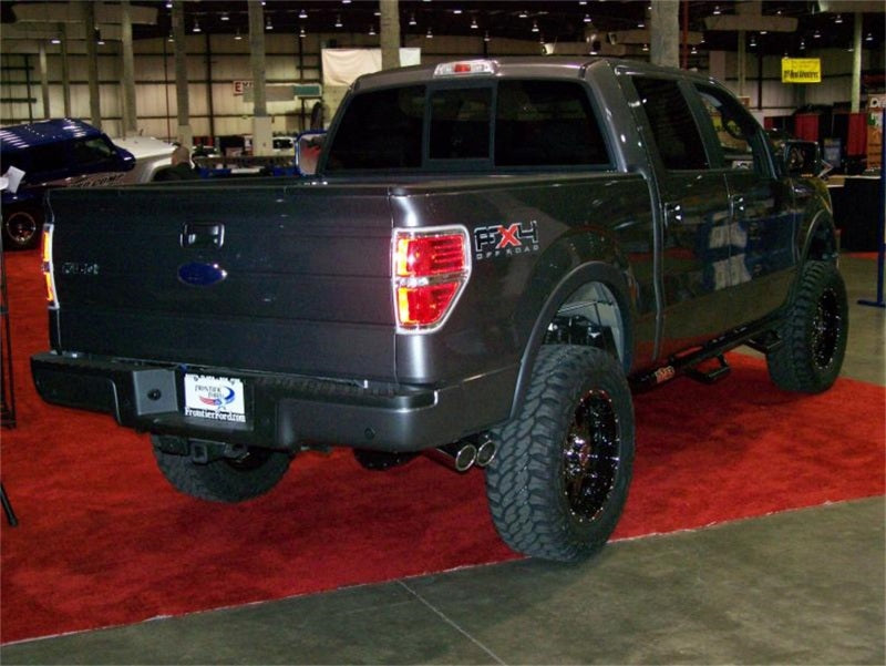 N-Fab Nerf Step 09-14 Ford F-150/Raptor/Lobo SuperCrew 5.5ft Bed - Gloss Black - W2W - 3in - Mammoth Racing -