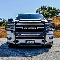 Westin 19-21 Ram 1500 Sportsman X Grille Guard - Textured Black (Excluding Classic & Rebel) - Mammoth Racing -