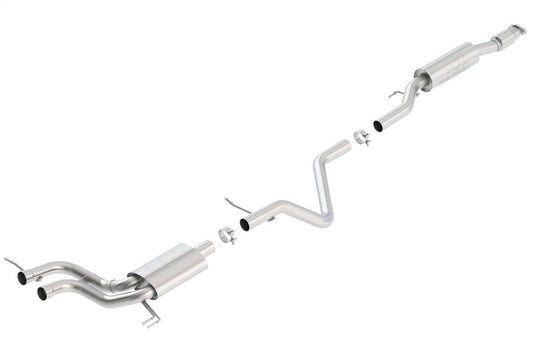 Borla 13-15 Hyundai Veloster Turbo 1.6L AT/MT FWD 2dr Dual Center Rear Exit Cat-Back Exhaust - Mammoth Racing -