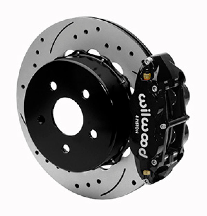 Wilwood 2020+ Jeep Gladiator Narrow Superlite 4R Rear Drill & Slot. Brake Kit 14.00in Black w/ Lines - My Store