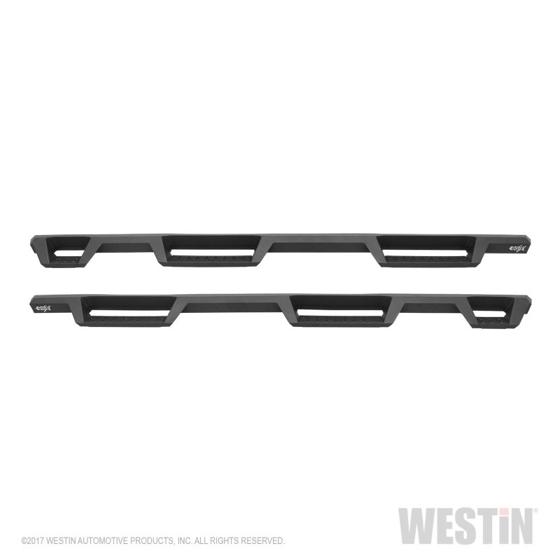 Westin 07-18 Chevrolet Silverado 1500 CC 5.5ft Bed HDX Drop W2W Nerf Step Bars - Tex. Blk - Mammoth Racing -