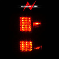 ANZO 15-19 Chevy Silverado 2500HD/3500HD (Factory Halogen Only) LED Tail Lights Black w/Clear Lens - Mammoth Racing -