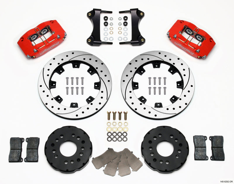 Wilwood Dynapro Radial Front Kit 12.19in Drilled Red 95-99 Mitsubishi Eclipse (*Line Kit Needed*) - My Store