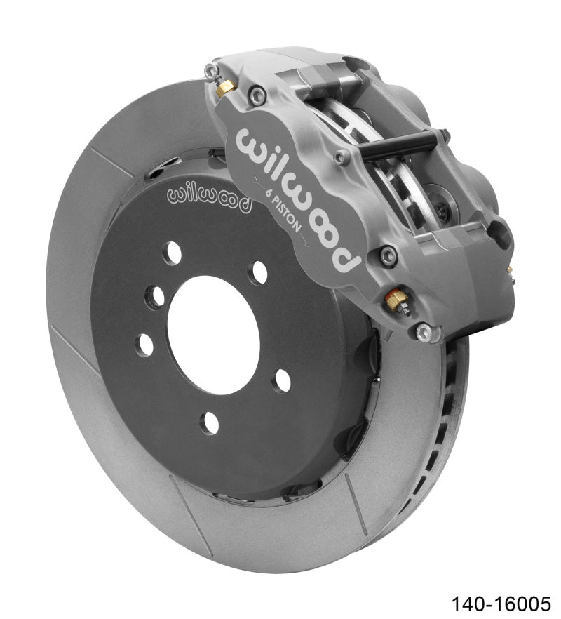 Wilwood 95-99 E36 M3 BMW Forged Narrow Superlite 6R Front Big Brake - Gray - My Store