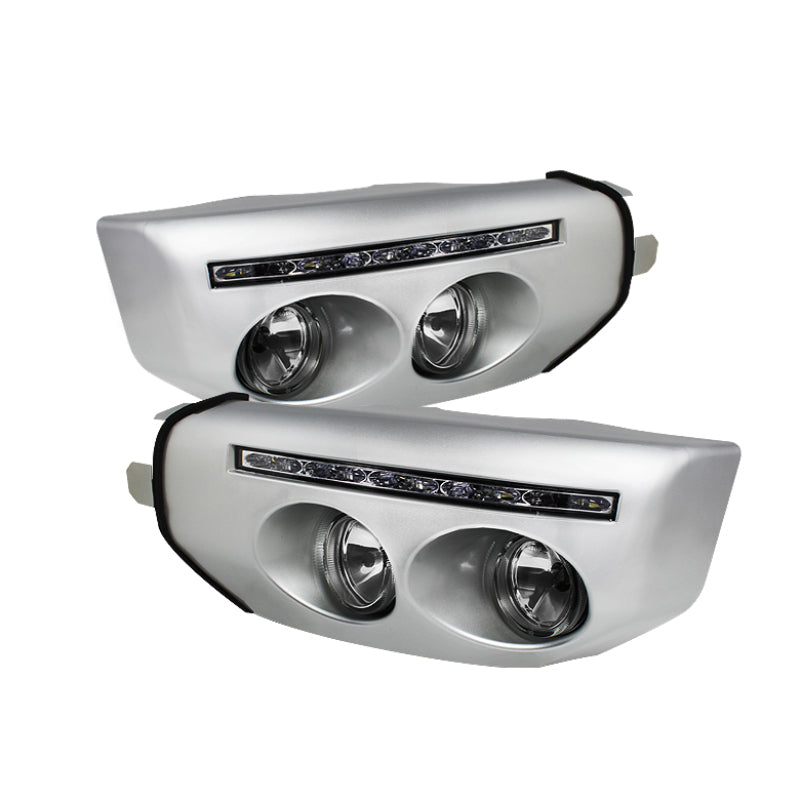 Spyder Toyota FJ Cruiser 07-14 Fog Lights W LED Daytime Running Lights w/swch- Clear FL-DRL-TFJ07-C - Mammoth Racing -