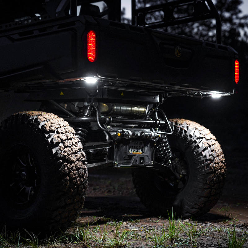 KC HiLiTES Cyclone V2 LED - Rock Light - 6-Light System - Clear - 5W Flood Beam - Mammoth Racing -