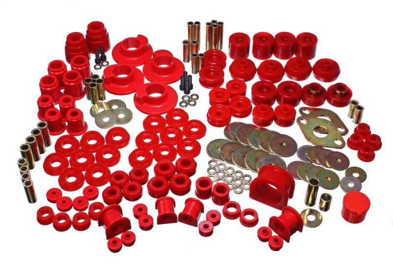 Energy Suspension 98-99 Toyota 4Runner 4WD Red Hyper-flex Master Bushing Set - Mammoth Racing -