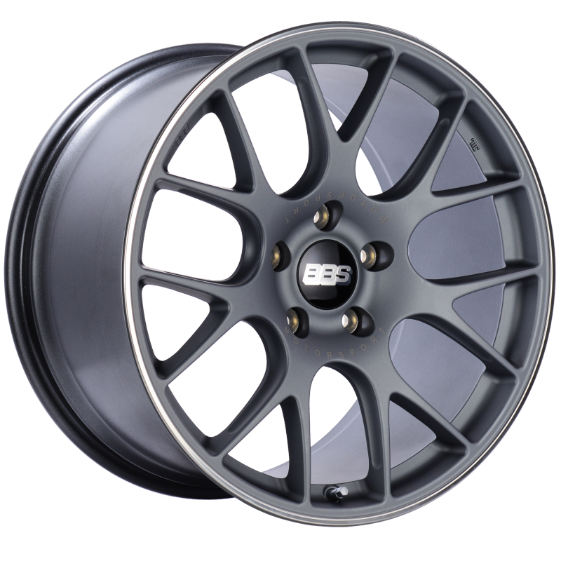 BBS CH-R 20x11.5 5x130 ET65 CB71.6 Satin Titanium Polished Rim Protector Wheel - Mammoth Racing -