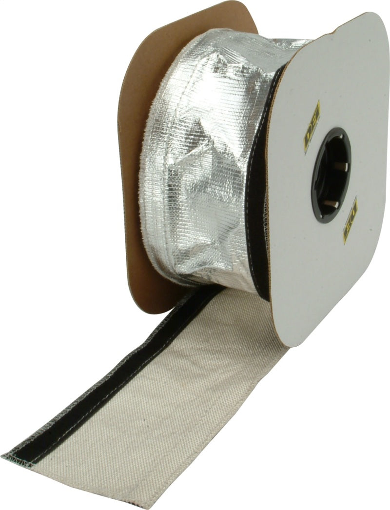 DEI Heat Shroud 2-1/2in x 50ft Spool - Aluminized Sleeving-Hook and Loop Edge - Mammoth Racing -