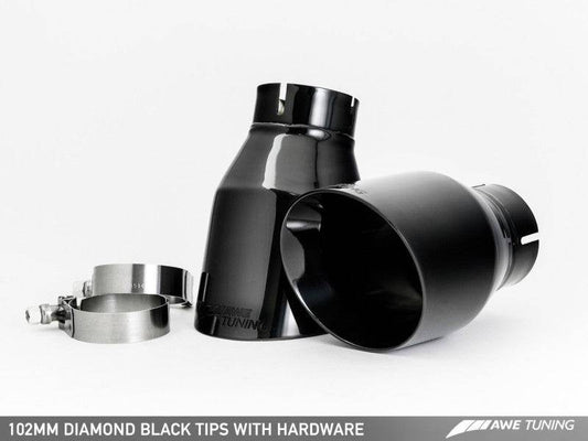 AWE Tuning Audi C7.5 A6 3.0T Touring Edition Exhaust - Quad Outlet Diamond Black Tips - My Store