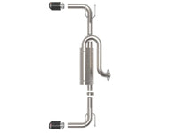 aFe 19-22 Mazda 3 L4 2.5L Takeda 3in to 2-1/2in 304 SS Axle-Back Exhaust w/ Carbon Fiber Tip - My Store