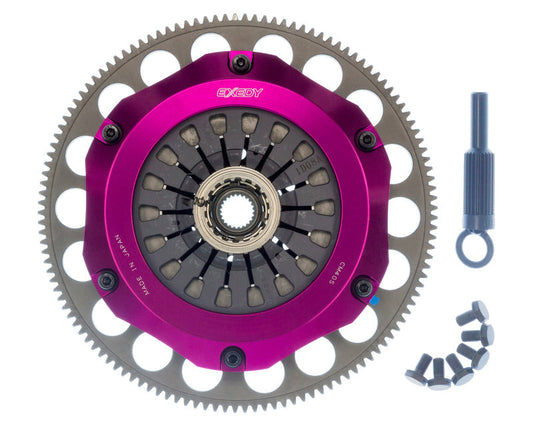 Exedy 1993-1995 Mazda Rx-7 R2 Hyper Compe-R Twin Cerametallic Clutch Rigid Center Disc Pull Type