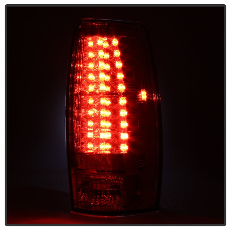 Spyder Chevy Avalanche 07-13 LED Tail Lights Red Clear ALT-YD-CAV07-LED-RC - Mammoth Racing -